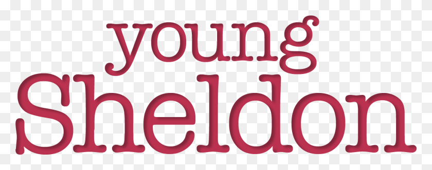 1428x497 Young Sheldon Logo Young Sheldon Show Logo, Text, Word, Face HD PNG Download