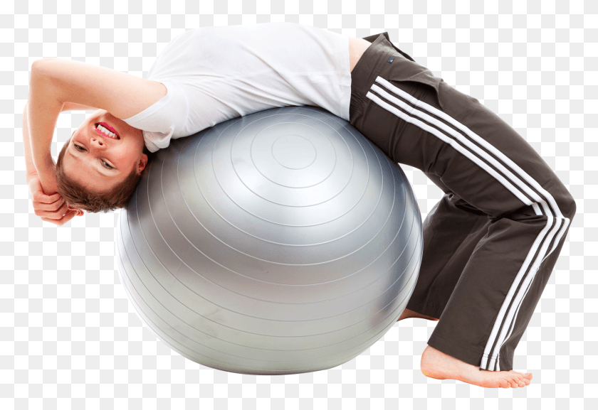 1654x1097 Young Woman Doing Exercises With Fitness Ball Fitness Ball, Sphere, Person, Human HD PNG Download