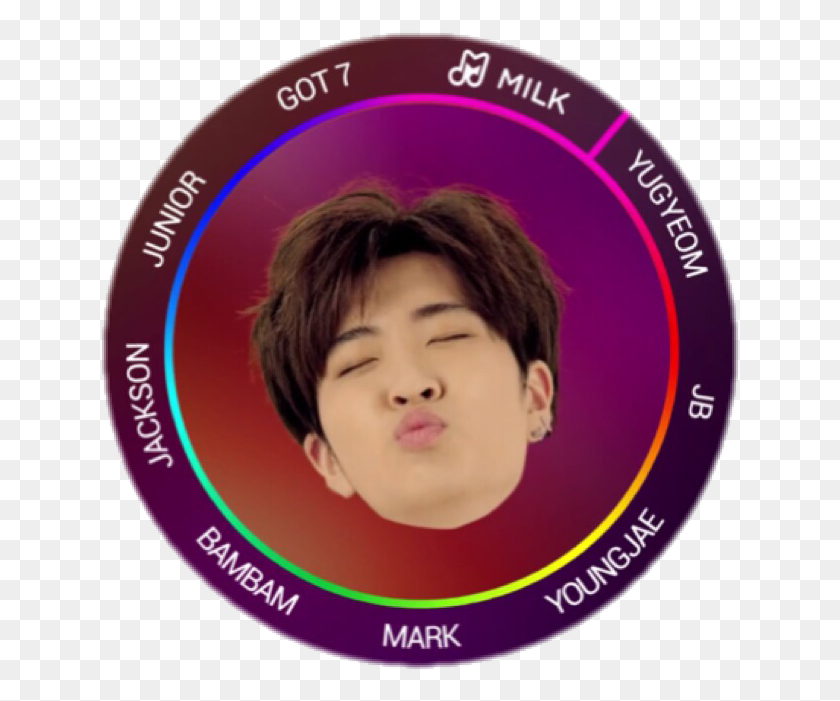 641x641 Youngjae Name Sticker, Face, Person, Human HD PNG Download
