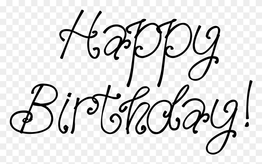 1186x709 Your Free Svg Of Happy Birthday Here Calligraphy, Gray, World Of Warcraft HD PNG Download