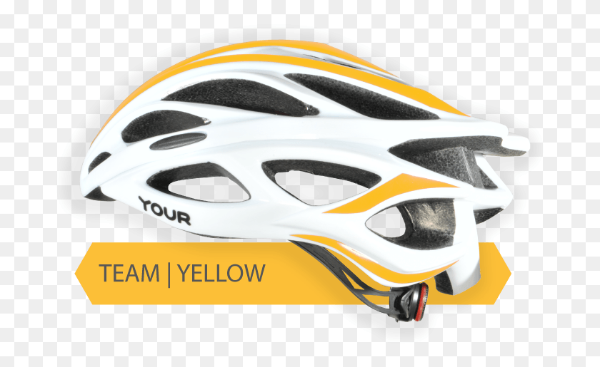 689x455 Your Helmets Team White 00 Left Sunflower Yellow Bicycle Helmet, Clothing, Apparel, Crash Helmet HD PNG Download