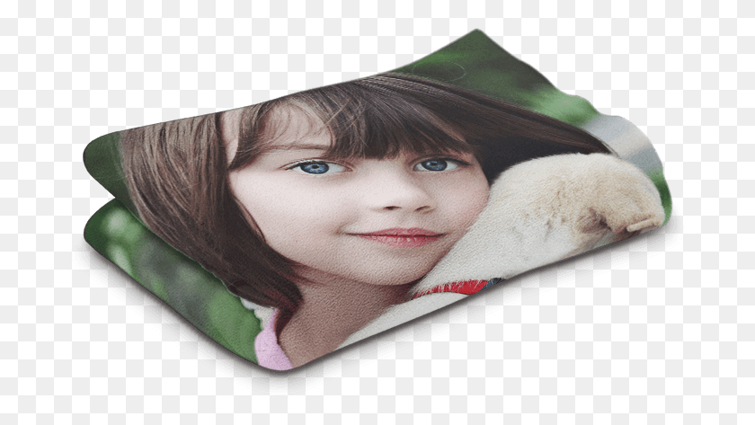 685x413 Your Photo On Blanket Girl, Clothing, Apparel, Hat Descargar Hd Png