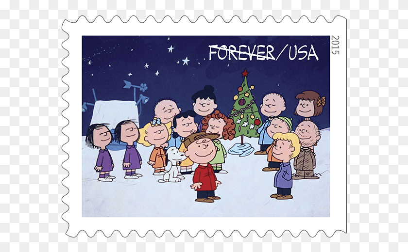 589x460 Descargar Png Your Postal Blog Charlie Brown Christmas Schulz, Sello Postal, Cartel, Publicidad Hd Png