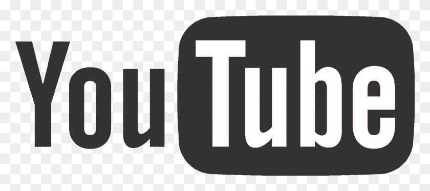 1938x778 Descargar Png Logotipo De Youtube Negro Logotipo De Youtube Icono De Logotipo Blanco De Youtube, Texto, Palabra, Alfabeto Hd Png