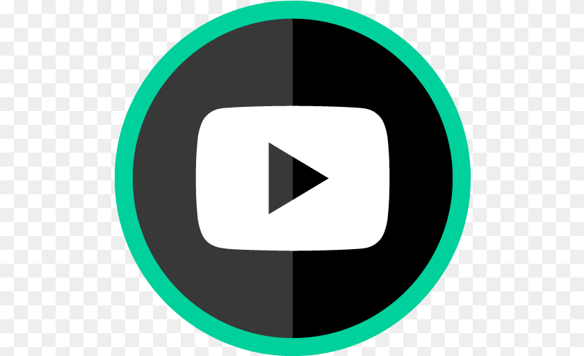 Youtube Play Button Icon Circle, Disk Sticker PNG
