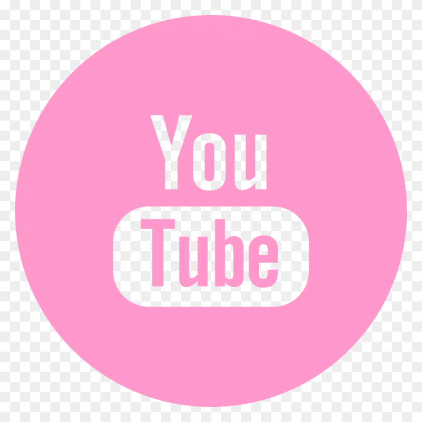 1024x1024 Youtube Rosa Logo Do Youtube Rosa, Этикетка, Текст, Слово Hd Png Скачать