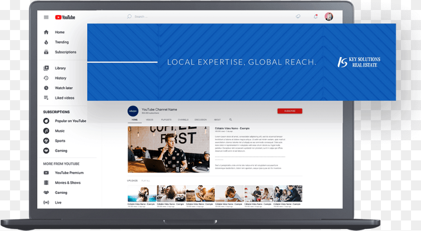 Youtube Service Template, Webpage, File, Person, Computer PNG