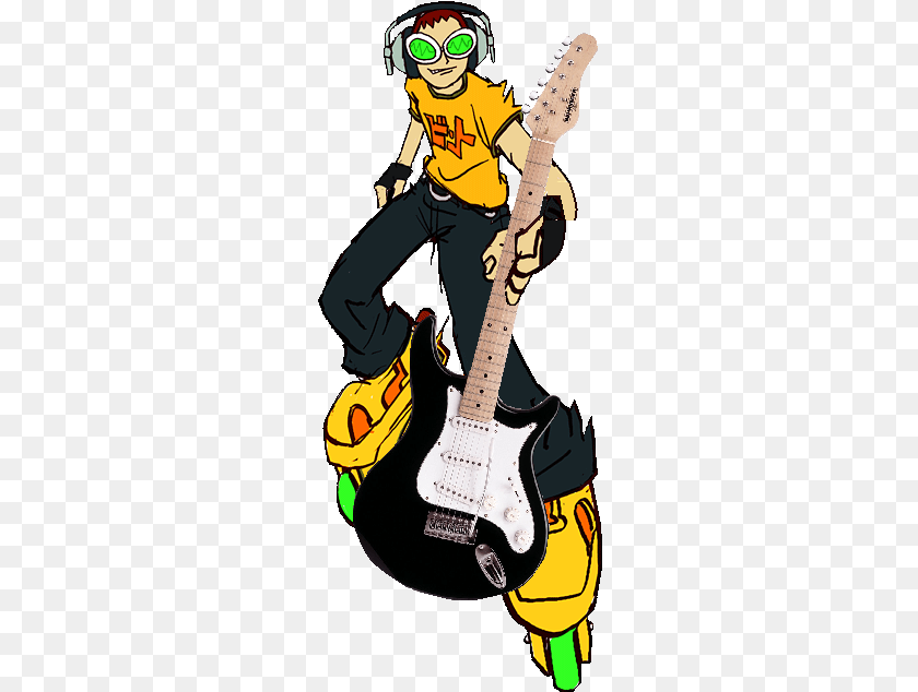 261x634 Yoyo Jet Set Radio Characters, Guitar, Musical Instrument, Face, Head Clipart PNG