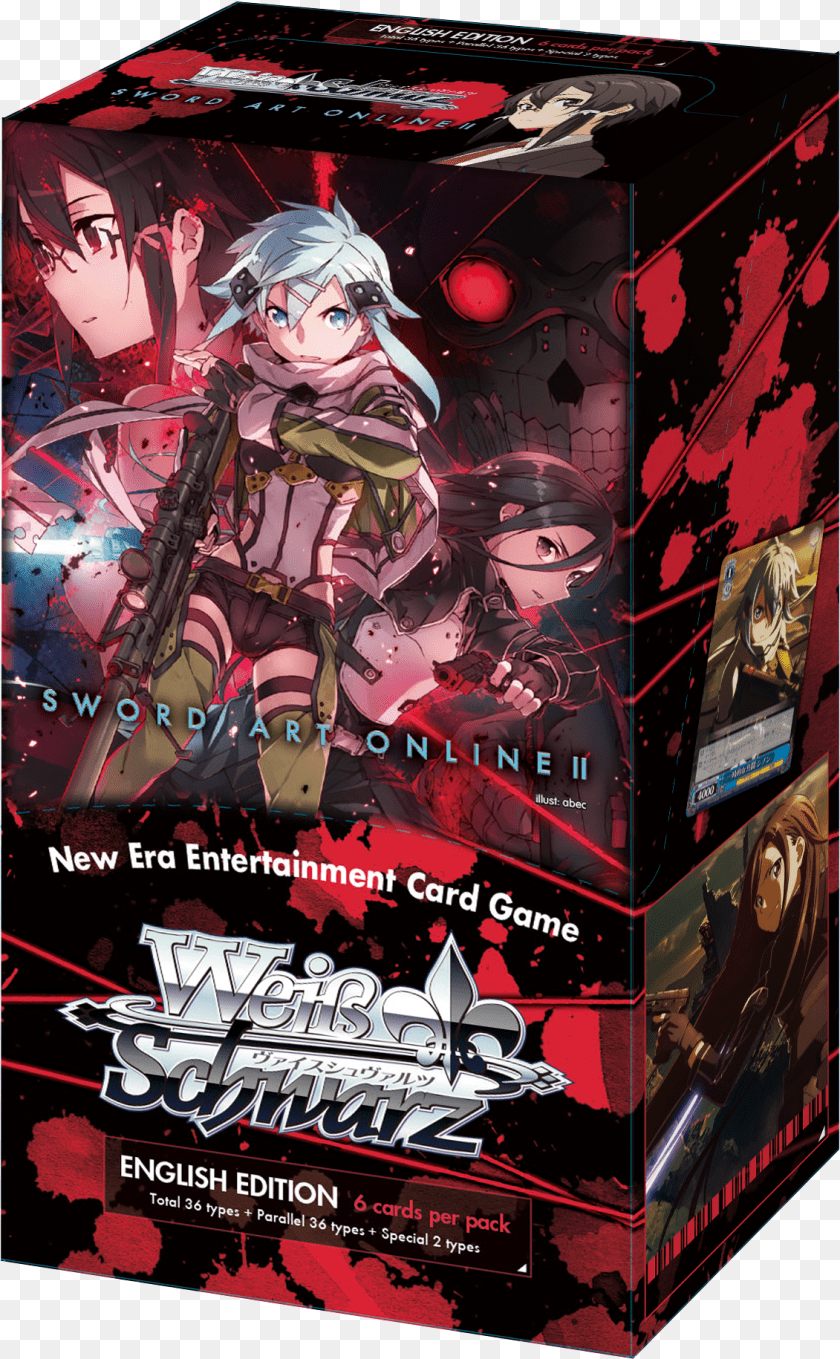 1131x1830 Yu Gi Oh Trading Card Game Sinon Weiss Schwarz 1x Saose23 Sword Art Online Extra Booster, Book, Publication, Comics, Baby Clipart PNG