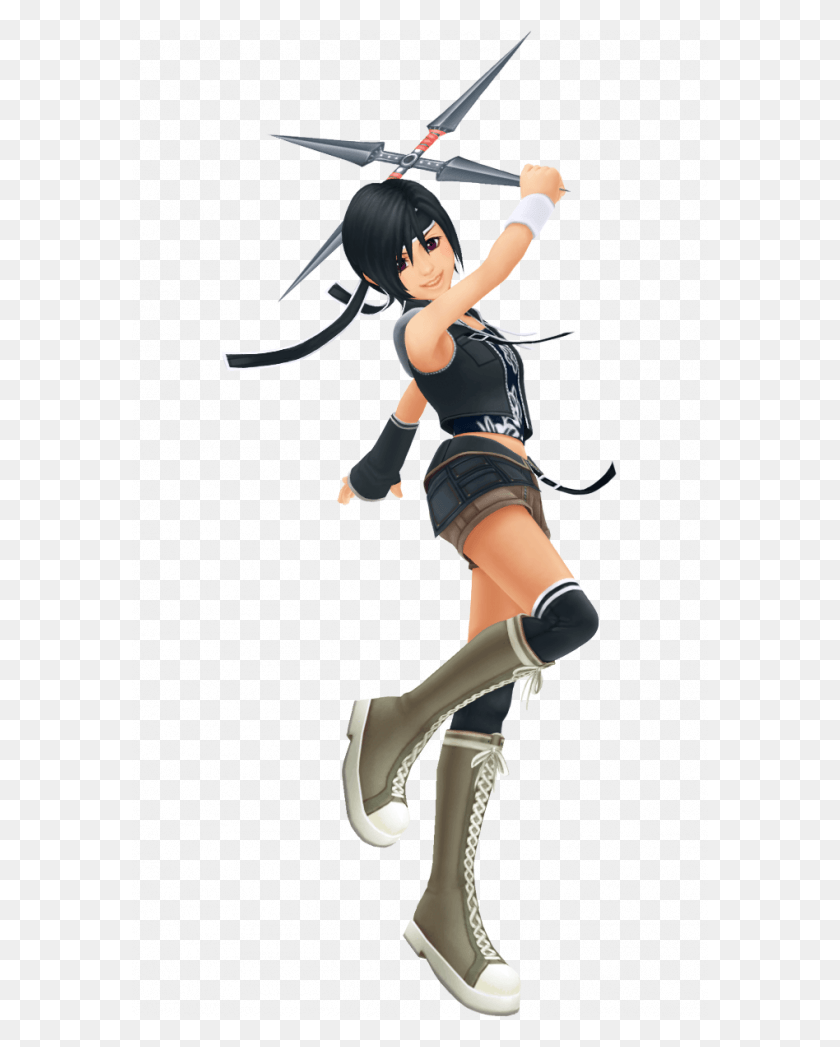 576x987 Yuffie Kingdom Hearts, Person, Human, Bow HD PNG Download