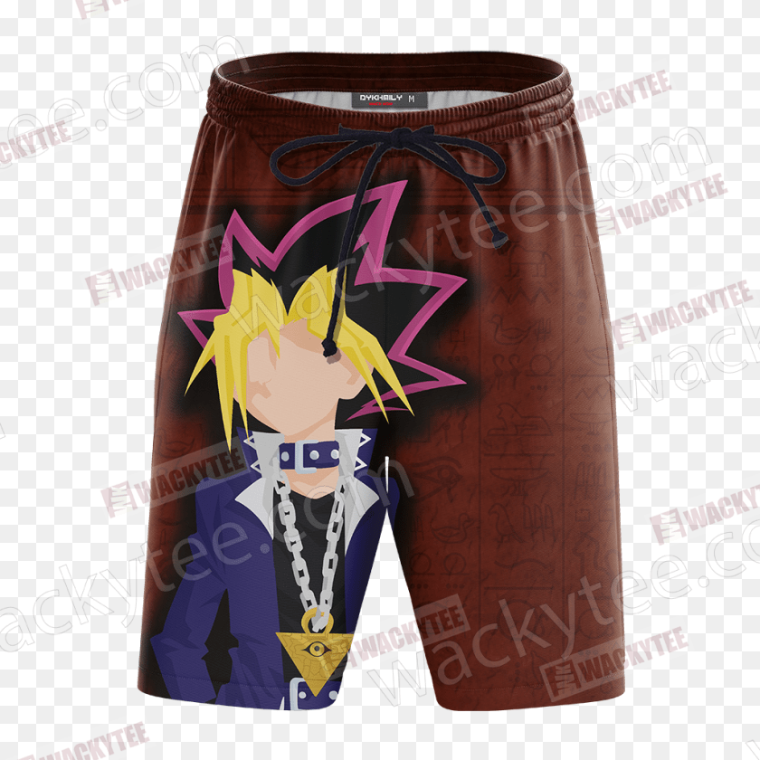 1024x1024 Yugi Muto Minimalist, Clothing, Shorts, Accessories, Bag PNG