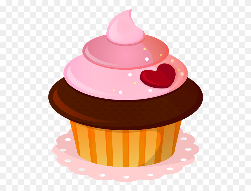 520x579 Вкусный Кекс От Lovechocolates D4Gf9Mn Cupcake Images Cupcake Vintage Vector, Крем, Торт, Десерт Hd Png Download