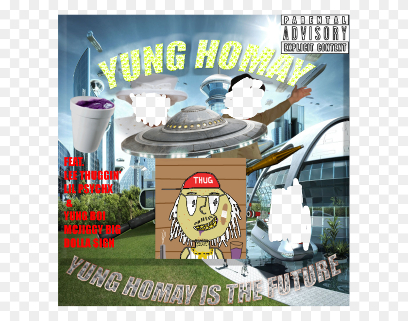 600x600 Yung Homay Is The Future Yung Homay Cartoon, Advertisement, Poster, Flyer HD PNG Download