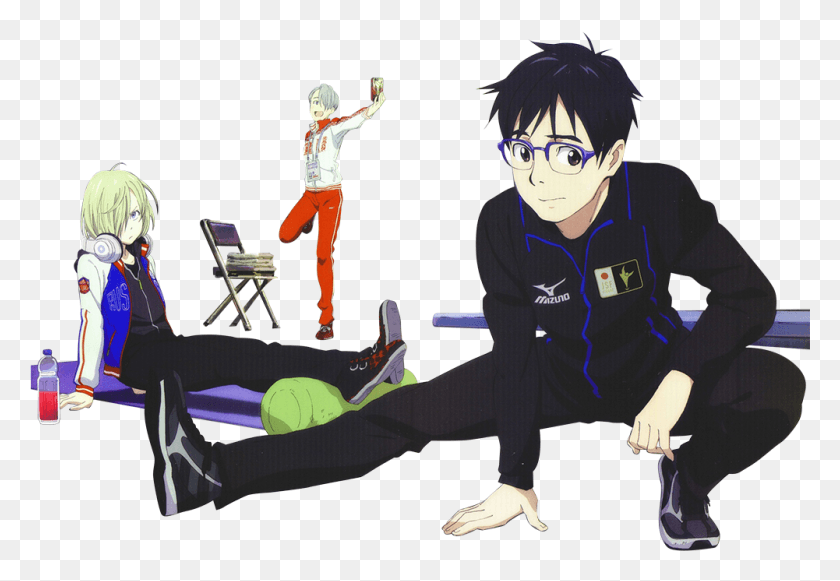 1001x669 Yuri On Ice Amber And Yin, Person, Human, Book HD PNG Download