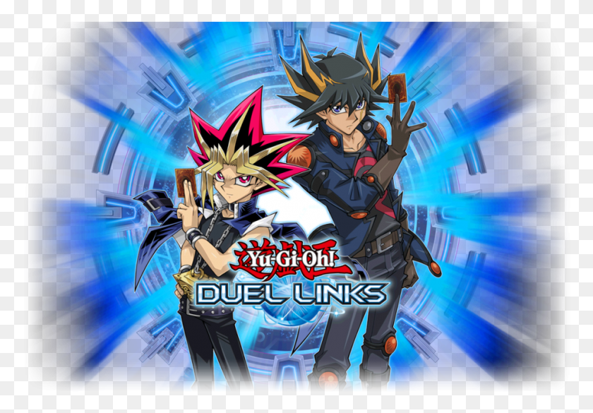 950x640 Yusei And Yugi Duel Links, Person, Human, Manga HD PNG Download