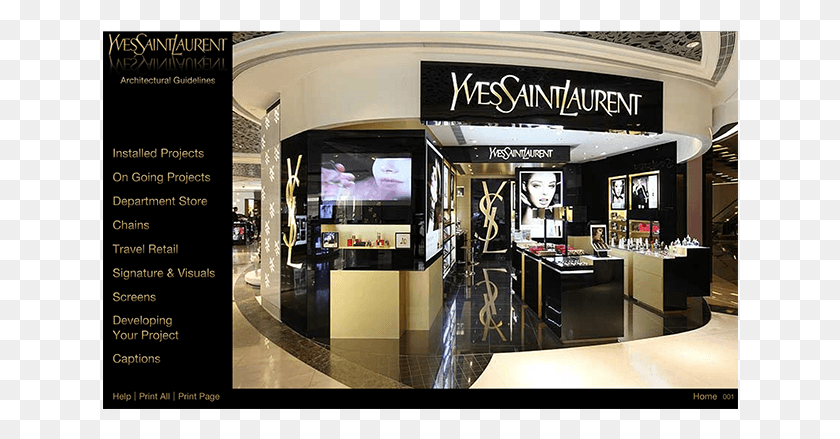636x379 Yves Saint Laurent Beaut Yves Saint Laurent, Shop, Kiosk, Jewelry Store HD PNG Download