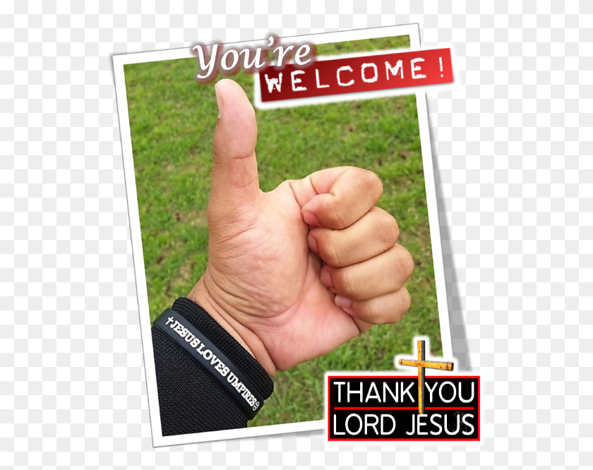 539x606 Yw Youre Welcome, Hand, Person, Human HD PNG Download
