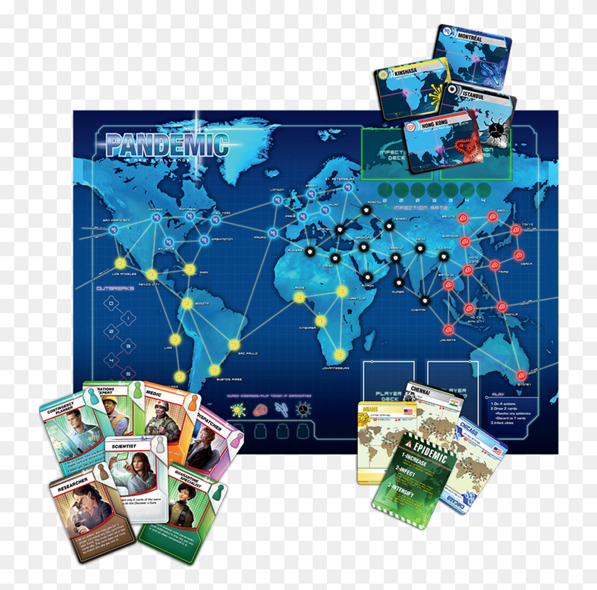 737x769 Descargar Png Z Man Games Pandemic Board Game Z Man Games Pandemic Board Game, Persona, Humano, Red Hd Png