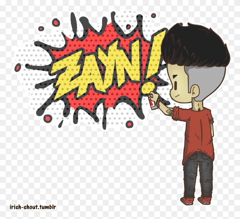 1004x911 Zayn Doing Graffiti On Your Blog Cartoon, Outdoors HD PNG Download