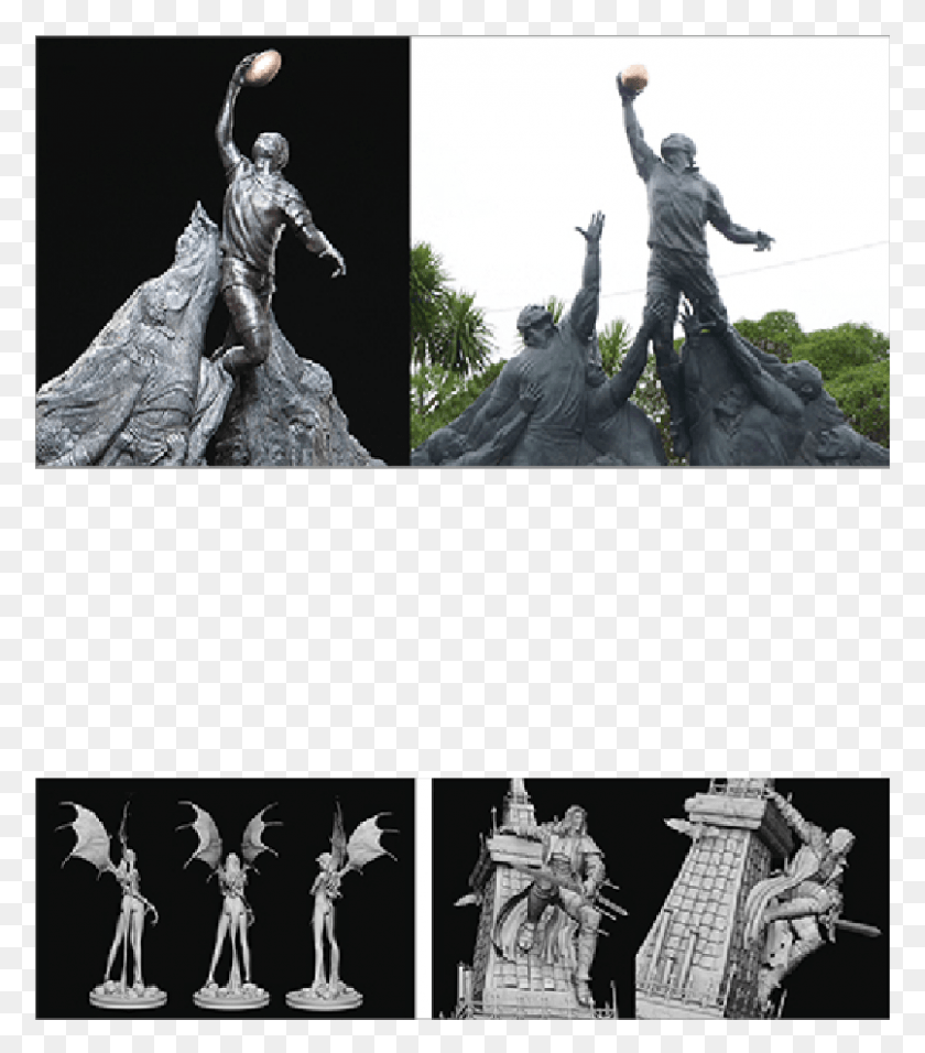 806x926 Zbrush Для Цифровой Печати 3D Статуя, Человек, Человек, Скульптура Hd Png Скачать