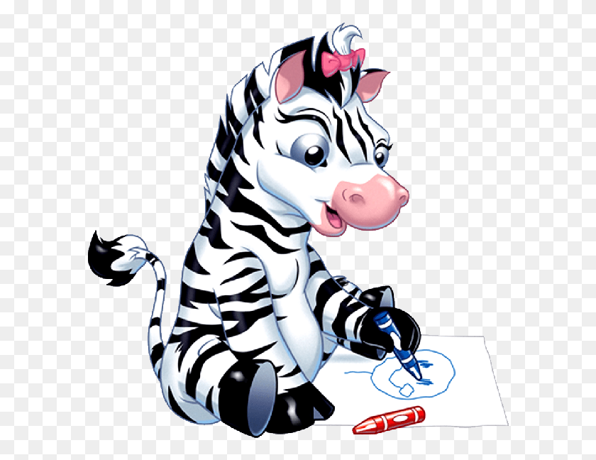 596x588 Zebra Cartoon Cartoonankaperlacom Baby Girl Zebra Cartoon, Mammal, Animal, Wildlife HD PNG Download