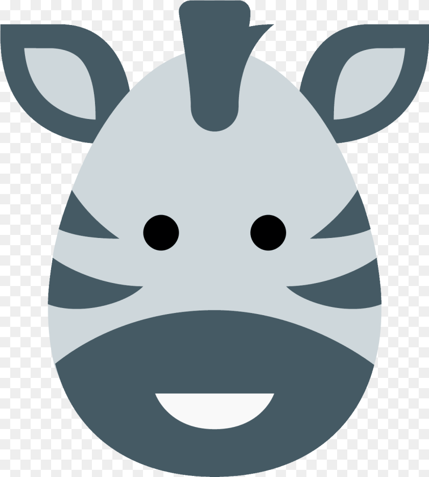 1201x1335 Zebra Icon In Flat Style Zebra Clipart Face, Animal, Astronomy, Mammal, Moon PNG