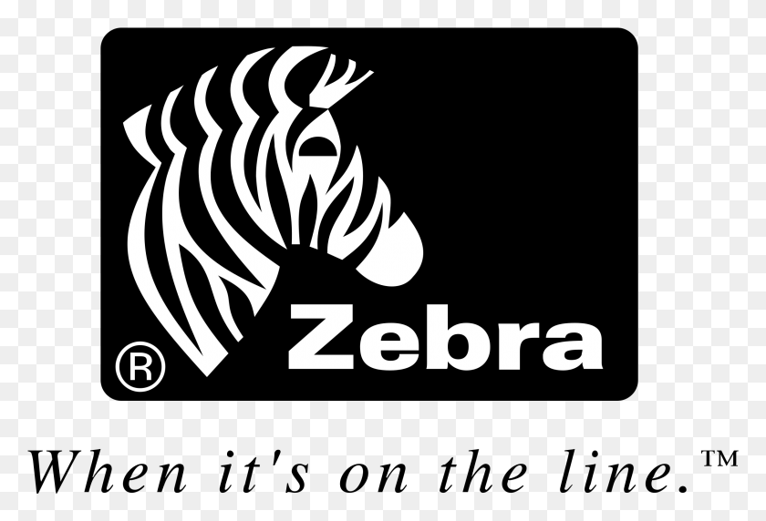 2208x1451 Zebra Logo Transparent Zebra Technologies, Stencil, Text, Symbol HD PNG Download