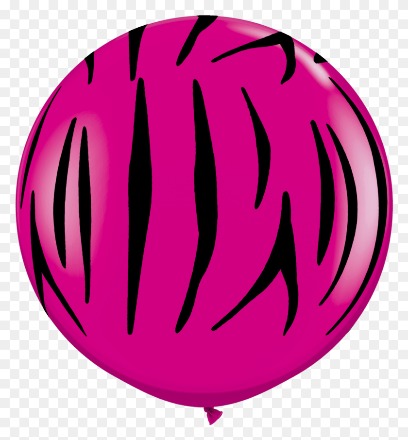 1092x1185 Zebra Stripes A Round Wild Berry Latex Balloons, Ball, Plant, Sphere Descargar Hd Png