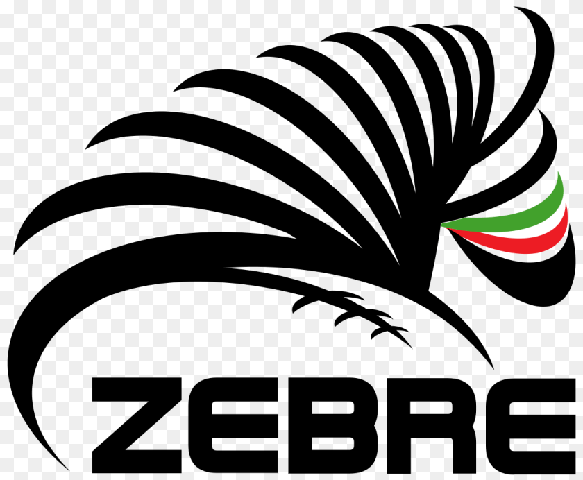 Zebre Rugby Logo, Green, Animal, Fish, Sea Life Sticker PNG