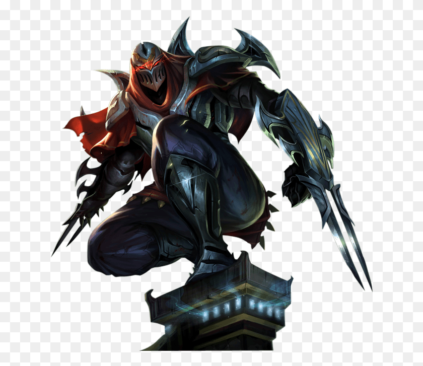 642x667 Zed The Master Of Shadows Transparent Images League Of Legends, Statue, Sculpture HD PNG Download