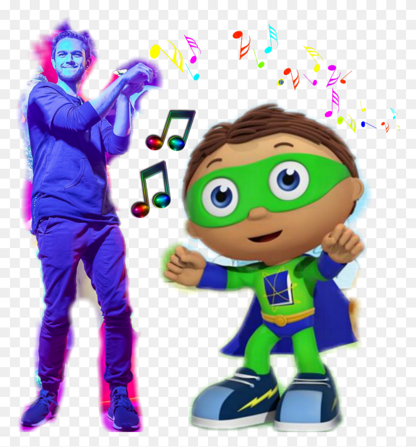 928x1001 Zedd And Super Why Are The Part Of Rainbowpowersparkles Cartoon, Person, Human, Paper HD PNG Download