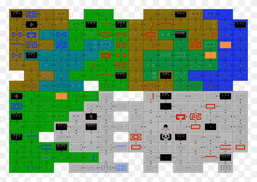 4096x2816 Zelda 1 Dungeons, Игра, Кроссворд Hd Png Скачать