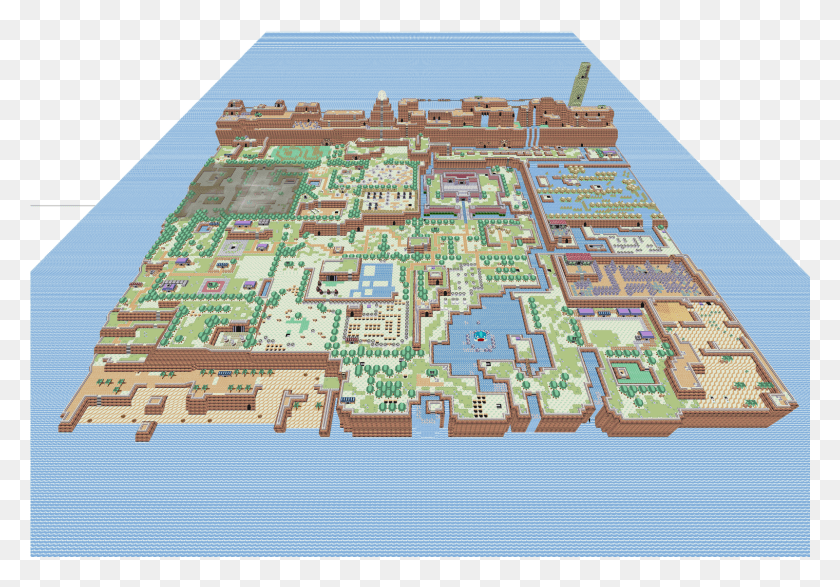 1601x1082 Zelda Map Breath Of The Wild 3D Карта, Коврик, Окрестности, Городские Hd Png Скачать