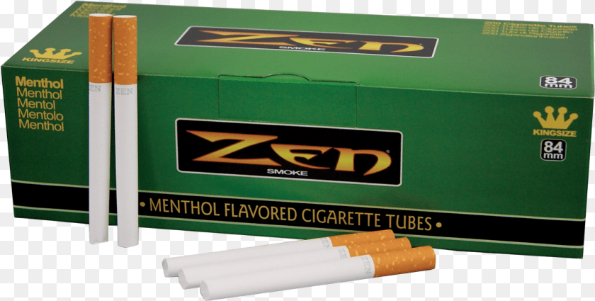 1084x548 Zen Menthol Flavored Cigarette Tubes Zen Menthol Tubes, Tobacco PNG