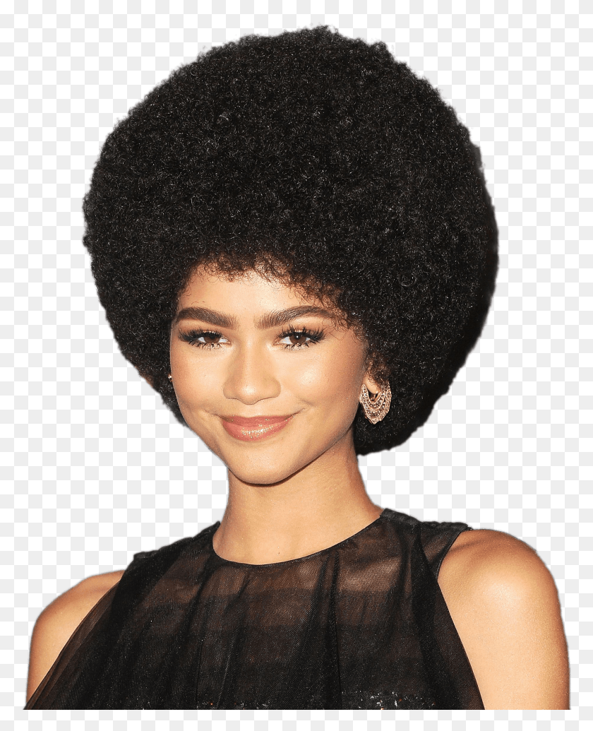 1855x2319 Zendaya Transparent Wig Afro Hairstyle, Hair, Person, Human HD PNG Download
