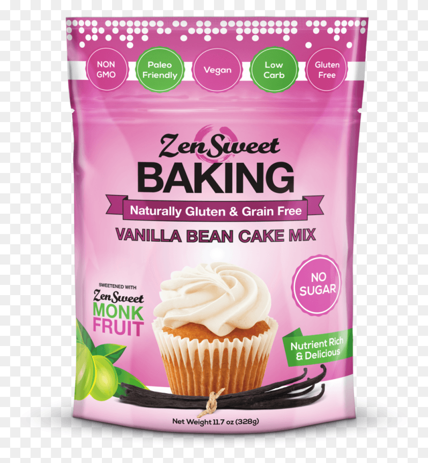 976x1064 Zensweet Baking Vanilla Bean Bag Baked Good Bag, Cream, Dessert, Food HD PNG Download