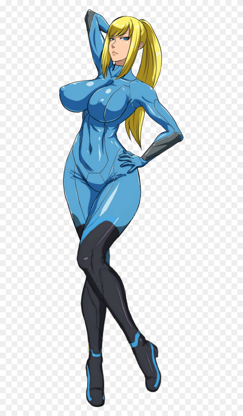433x1379 Zero Suit Samus Tight Latex By, Persona, Humano, Ropa Hd Png