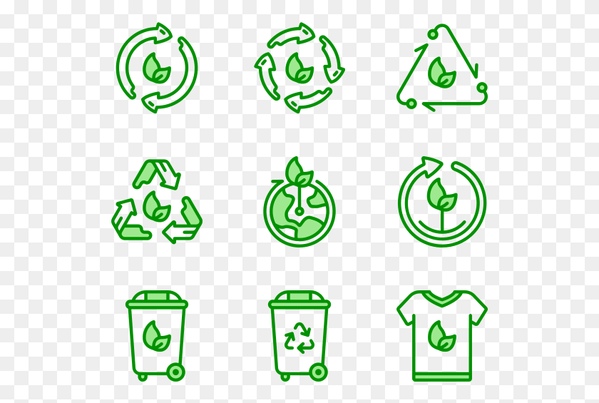 529x505 Zero Waste Ecology Icon Vector, Green, Recycling Symbol, Symbol HD PNG Download