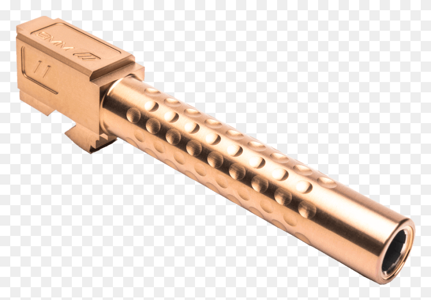 891x600 Descargar Png Zev Glock Match Grade Barrel G19 With Dimpling Zev Glock 17 Barril Bronce, Martillo, Herramienta, Llave Hd Png