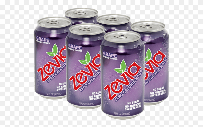 565x467 Zevia Zero Calorie Grape Soda Soft Drink, Beverage, Tin, Beer HD PNG Download
