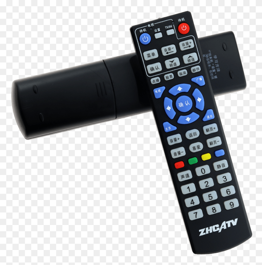 789x798 Zhuhai Zhcatv Digital Tv Set Top Box Remote Control Telephony, Electronics, Remote Control, Stereo HD PNG Download