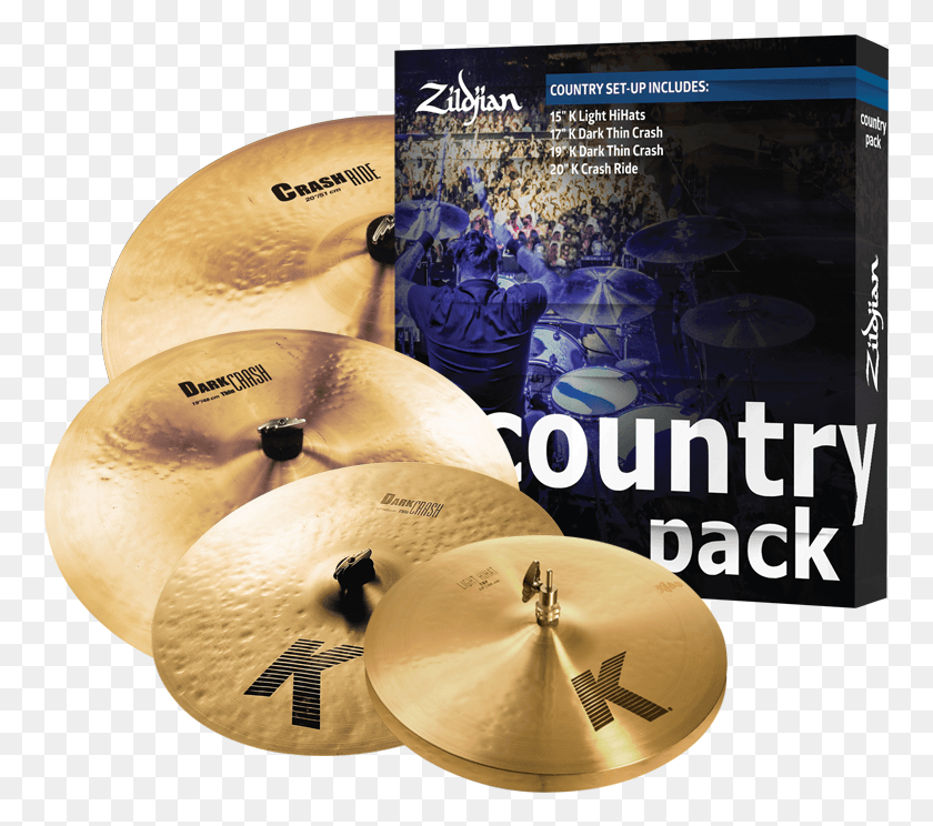 761x684 Descargar Png Zildjian Country Music Pack Zildjian Country Cymbal Pack, Instrumento Musical, Persona, Humano Hd Png