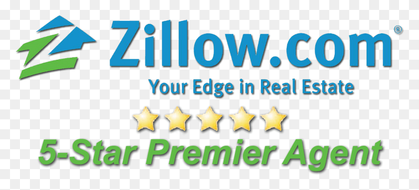 1307x540 Zillow, Text, Symbol, Star Symbol HD PNG Download