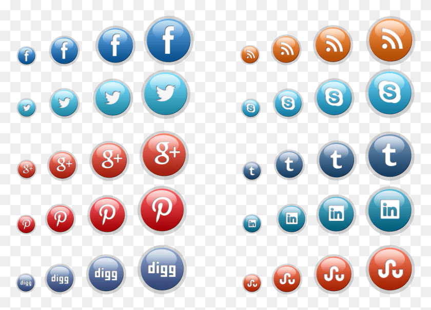 1007x704 Zip File Of Social Media Icons Free Social Media Icons 3d, Number, Symbol, Text HD PNG Download