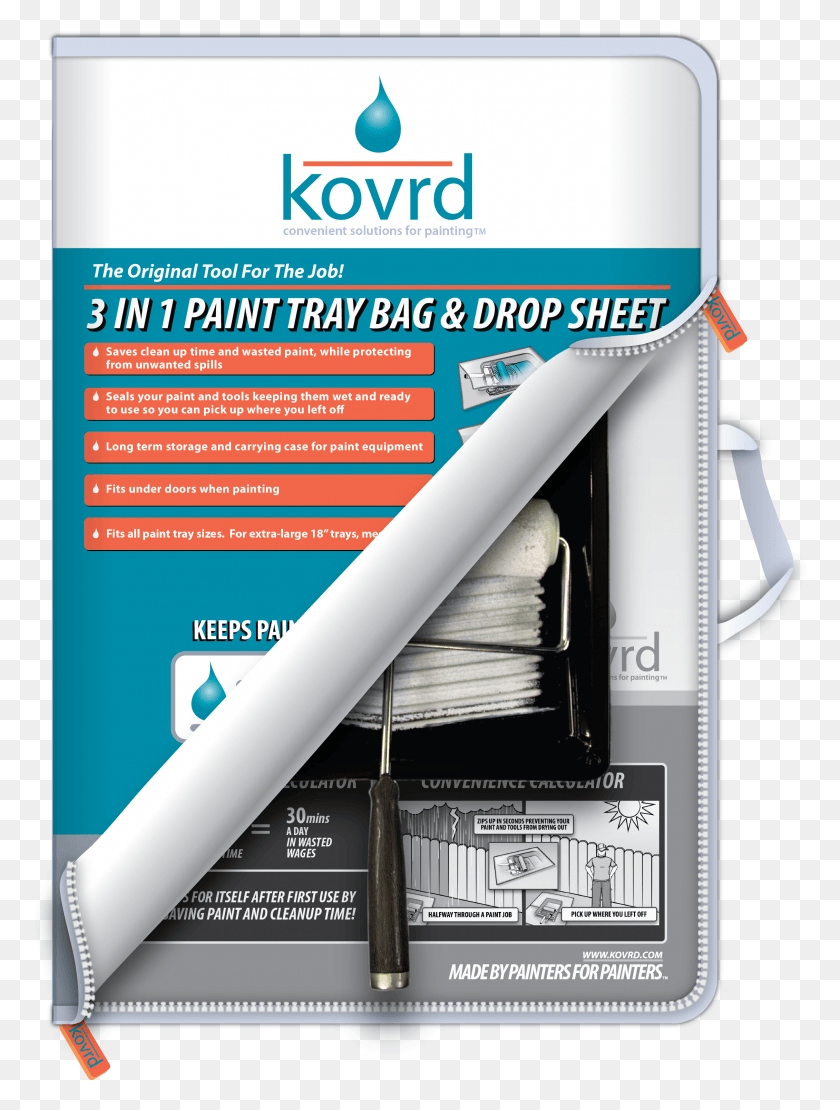 2260x3043 Zip Up Paint Tray Bag And Drop Cloth Paper, Poster, Advertisement, Flyer HD PNG Download