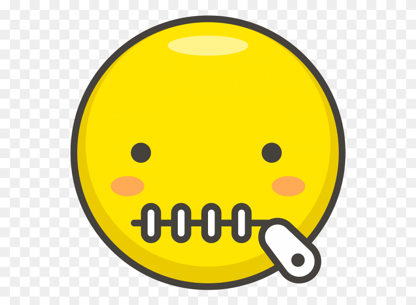 557x557 Zipper Mouth Face Emoji Portable Network Graphics, Label, Text, Sticker HD PNG Download