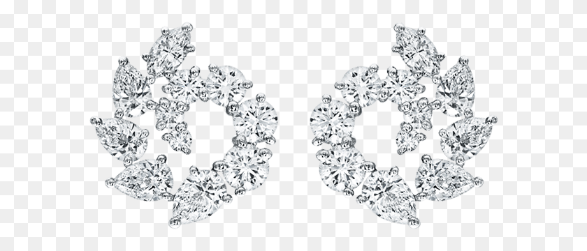 588x300 Zirconia Solid Designs Diamond Earrings Tennis Quality Diamond Cluster Earrings Harry Winston, Accessories, Accessory, Jewelry HD PNG Download