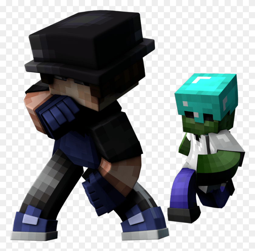 809x797 Descargar Png / Zlux En Twitter Juguete, Robot, Minecraft Hd Png