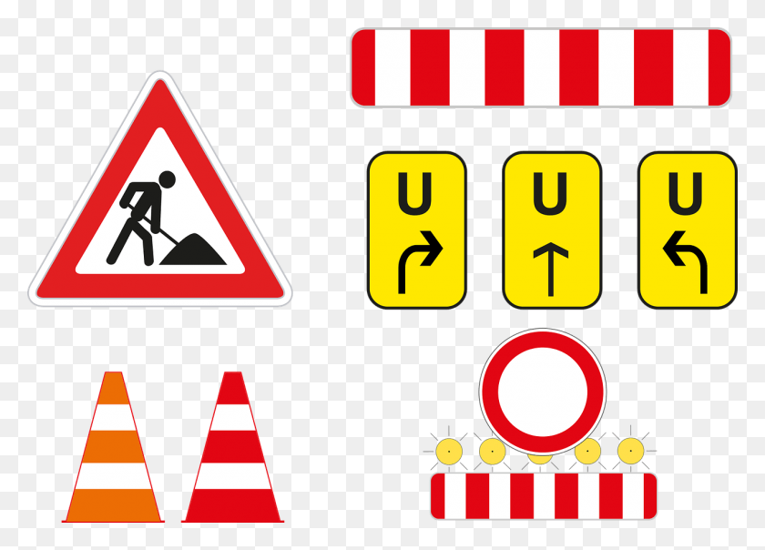 Znaka Prce Na Silnici, Symbol, Text, Sign HD PNG Download