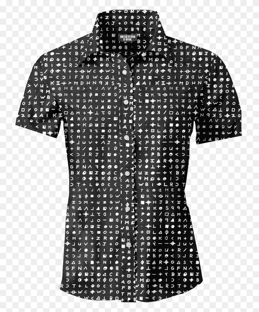 744x952 Zodiac Killer Cypher Men39s Button Up Shirt Shirt, Clothing, Apparel, Armor HD PNG Download